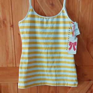 Yellow and White Striped Camisole